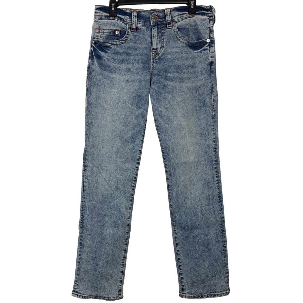 True‎ Religion Ricki Relaxed Straight Jeans Mens 28x32 Blue Acid Wash Denim Y2K
